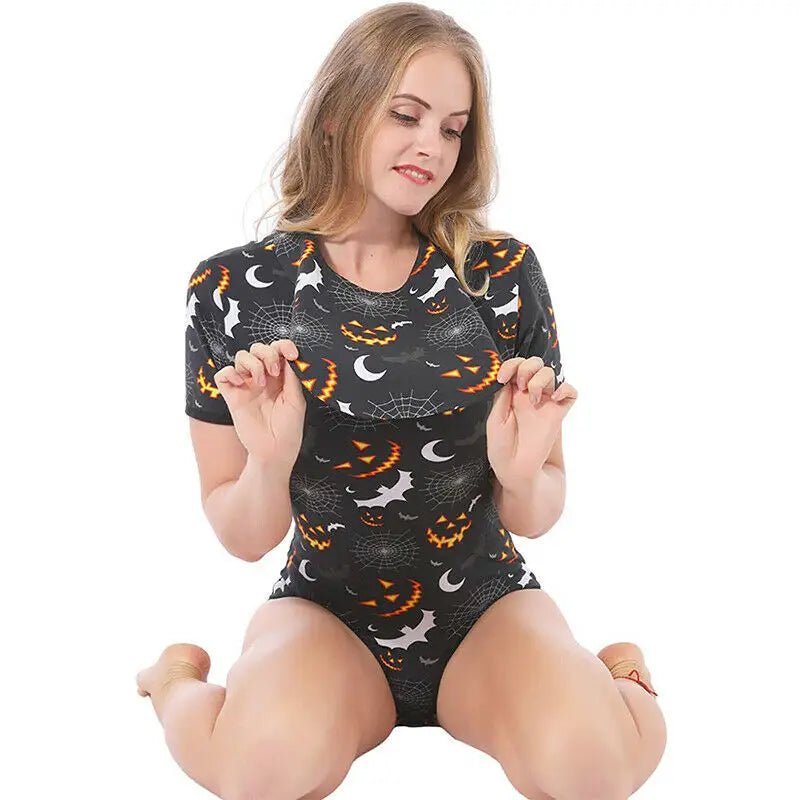 Spooky Cute Black Adult Onesie Available Org Instock with Size Chart - Cosparty
