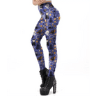 Spooky Halloween Collage Leggings with Jack - o - Lanterns and Ghosts - Cosparty