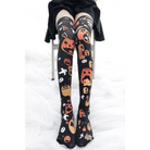 Spooky Halloween Pumpkin Print Lolita Thigh High Stockings - Cosparty