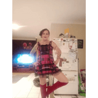 Spooky Tartan Plaid Lace - Up Gothic Dress for Dark Fashion Lovers - Cosparty