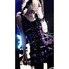 Spooky Tartan Plaid Lace - Up Gothic Dress for Dark Fashion Lovers - Cosparty