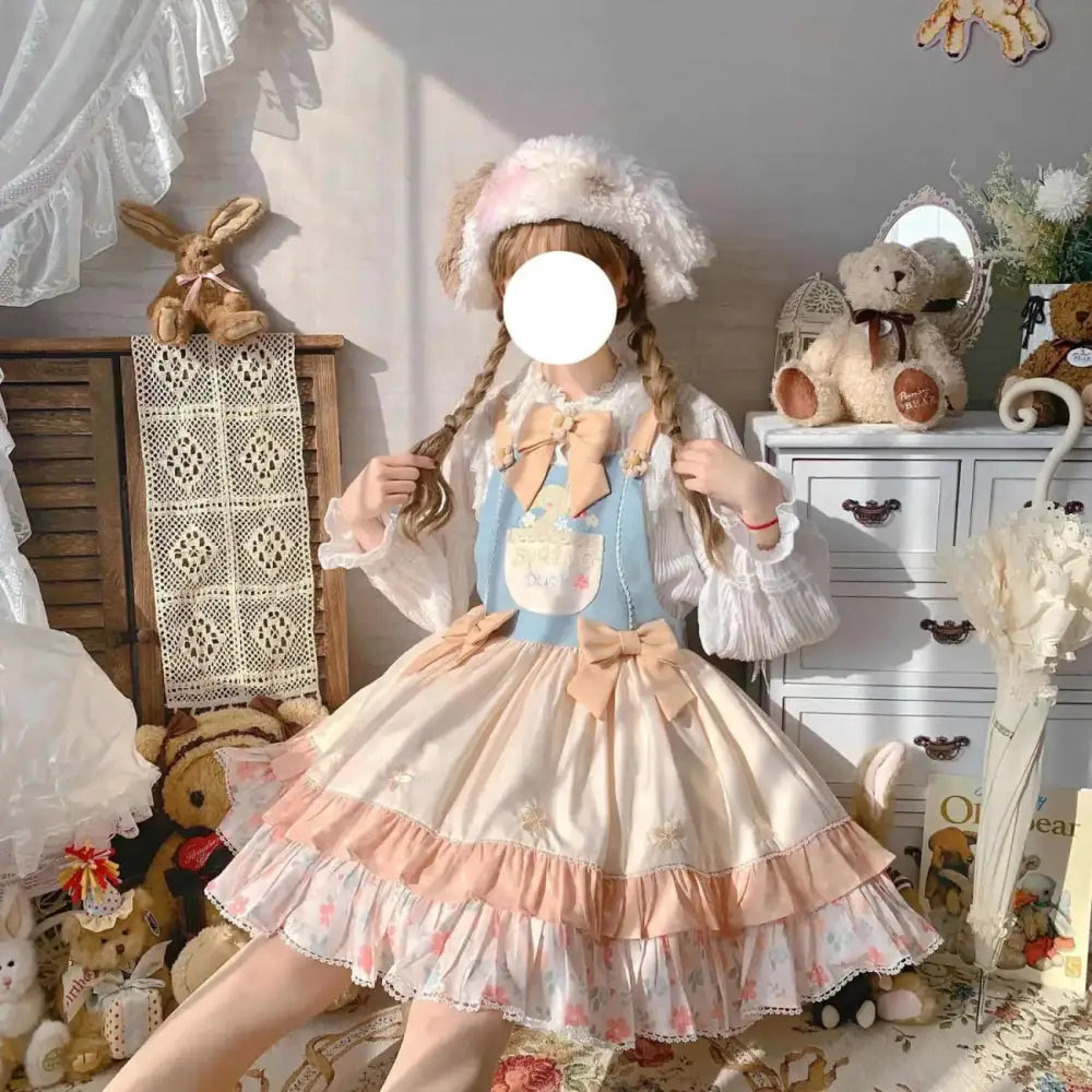 Spring Ducky Themed Lolita Dress for Kawaii Princesses - dress