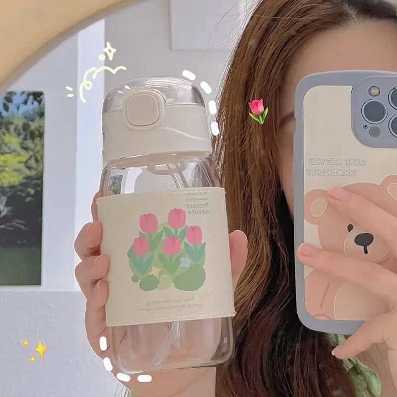 Spring Tulip Water Bottles for Your Hydrating Adventures - Cosparty