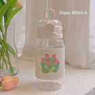 Spring Tulip Water Bottles for Your Hydrating Adventures - Glass 480ml (Style 2)