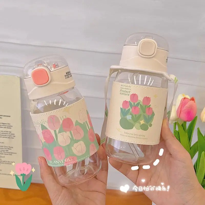 Spring Tulip Water Bottles for Your Hydrating Adventures - Cosparty