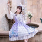 Starry Bunny Kingdom Lolita Dress for Magical Twilight Fairytales - Cosparty