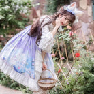 Starry Bunny Kingdom Lolita Dress for Magical Twilight Fairytales - Cosparty