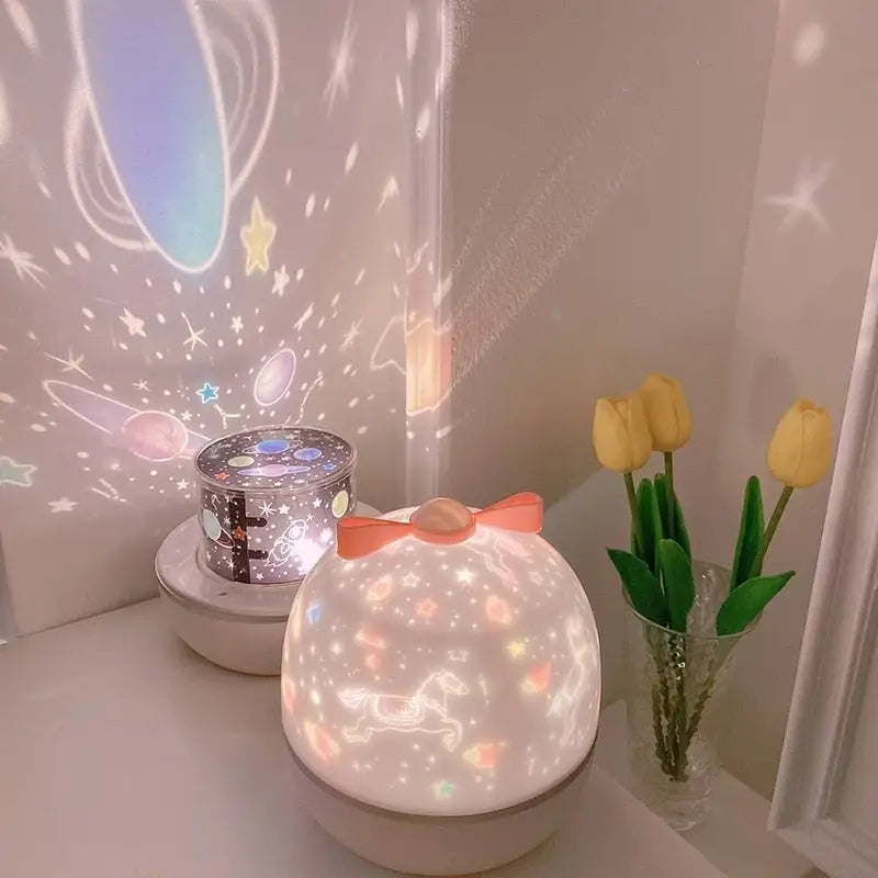 Starry Projector with Bluetooth Speaker and Remote Control Function - decorations