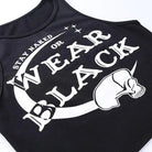Stay Naked Or Wear Black Gothic Cropped Tank Top - Cosparty