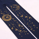 Steampunk Inspired Tights in Maroon, Navy Blue, and Jet Black - Cosparty