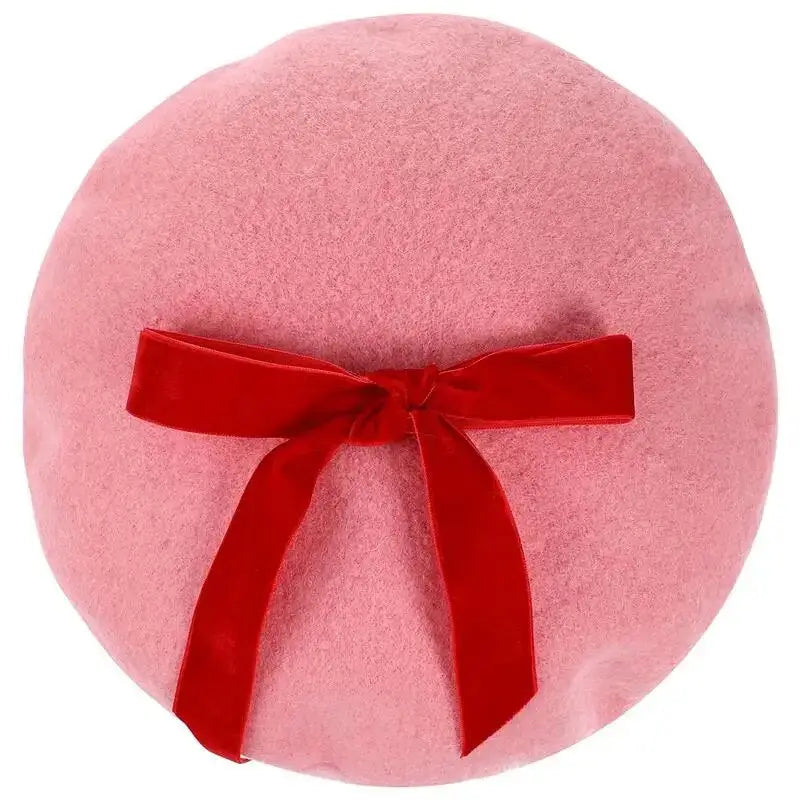 Strawbaby Beret in Strawberry Sweetness for Kawaii Style Enthusiasts - hat