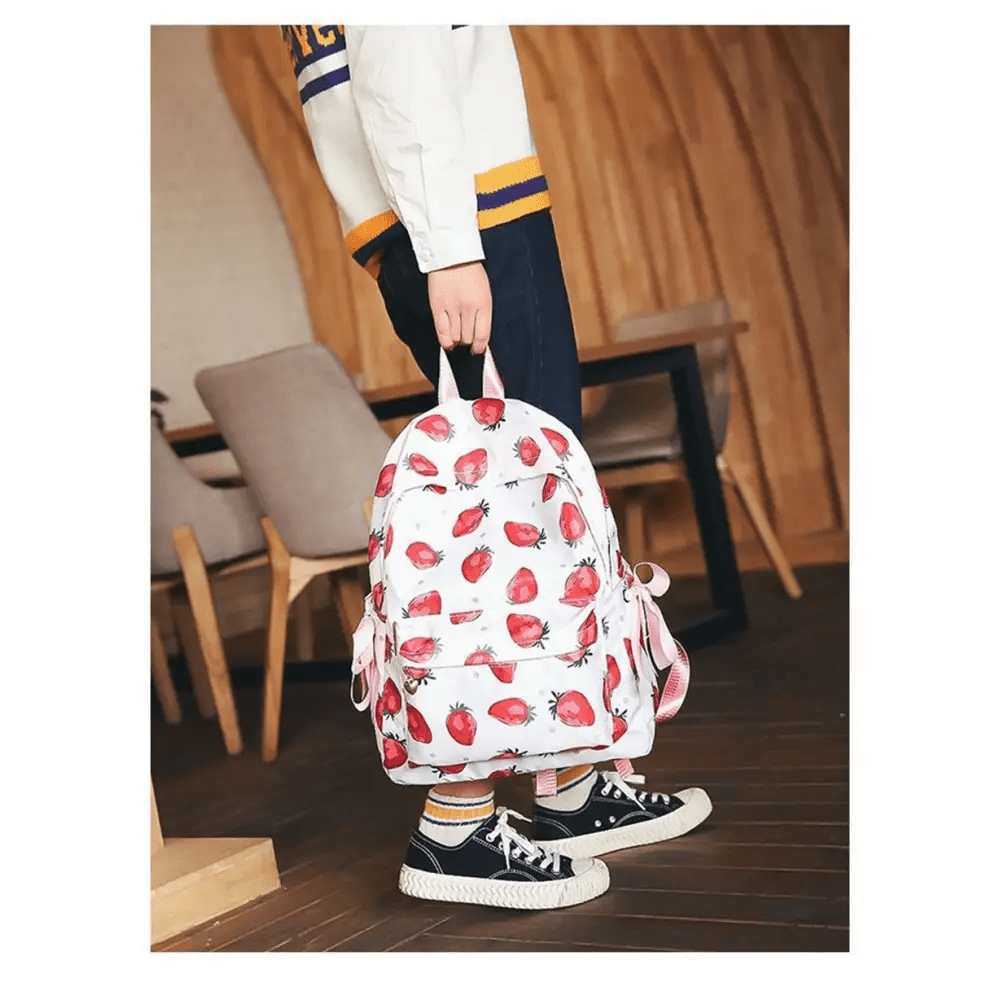 Strawberry Aesthetic Backpack for Harajuku and J - Fashion Lovers - Cosparty