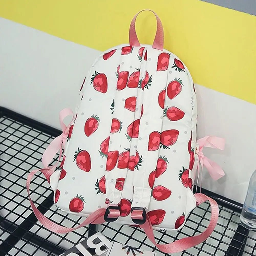 Strawberry Aesthetic Backpack for Harajuku and J - Fashion Lovers - Cosparty
