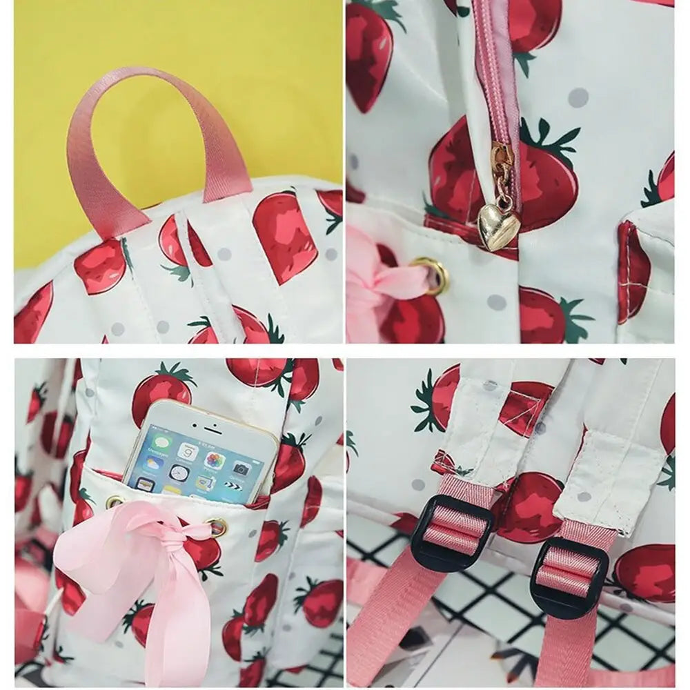 Strawberry Aesthetic Backpack for Harajuku and J-Fashion Lovers - Backpack