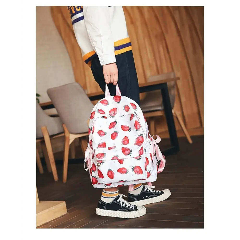 Strawberry Aesthetic Backpack for Harajuku and J-Fashion Lovers - Backpack