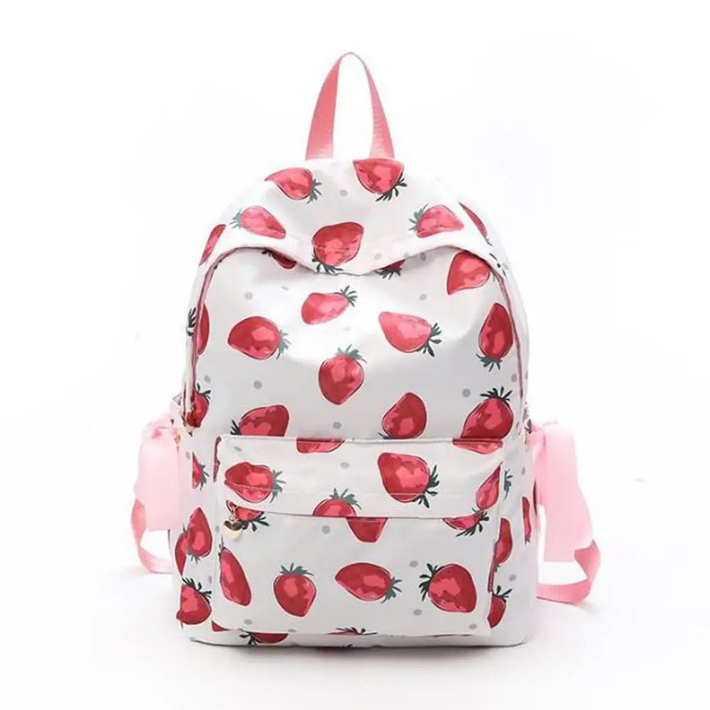 Strawberry Aesthetic Backpack for Harajuku and J - Fashion Lovers - Cosparty