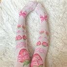 Strawberry Babe Stockings with Berry and Baby Bun Print - Cosparty