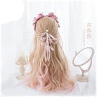 Strawberry Blond Wavy Lolita Wig with Fringe and Highlights - Cosparty