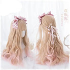 Strawberry Blond Wavy Lolita Wig with Fringe and Highlights - Cosparty