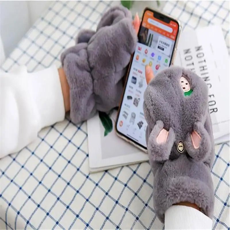Strawberry Bunny Plush Mittens in New Condition Org In Stock - Cosparty