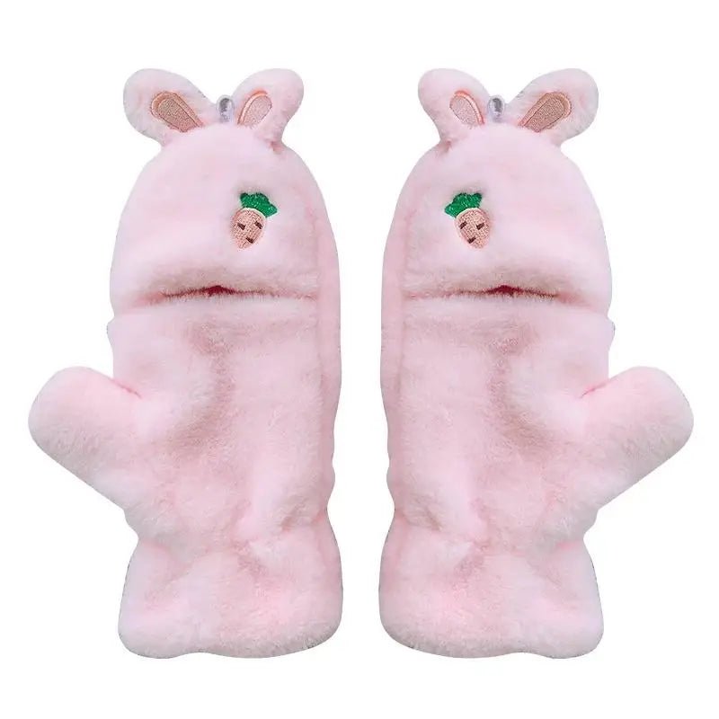 Strawberry Bunny Plush Mittens in New Condition Org In Stock - Cosparty