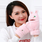 Strawberry Bunny Plush Mittens in New Condition Org In Stock - mittens