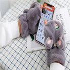 Strawberry Bunny Plush Mittens in New Condition Org In Stock - mittens