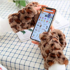 Strawberry Bunny Plush Mittens in New Condition Org In Stock - Leopard - mittens