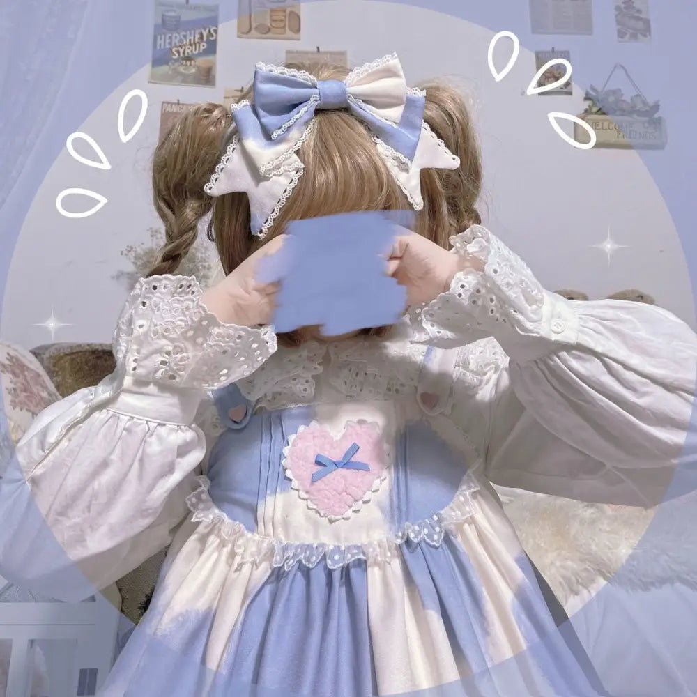 Strawberry Cow Print Lolita Dress for Pastel Princesses - Cosparty