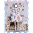 Strawberry Cow Print Lolita Dress for Pastel Princesses - Cosparty