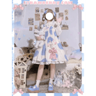 Strawberry Cow Print Lolita Dress for Pastel Princesses - Cosparty