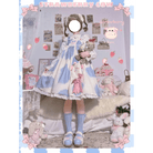 Strawberry Cow Print Lolita Dress for Pastel Princesses - Cosparty