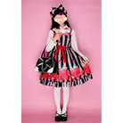 Strawberry Field Dress with Matching Bow Headband - Black Dress - Dress