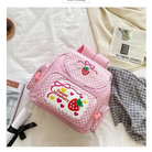 Strawberry Inspired Unicorn Backpack with Adjustable Straps and Pockets - backpack