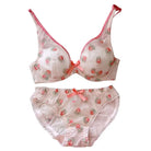 Strawberry Lingerie Set for Large Cup Size Fashion Lovers - underwear