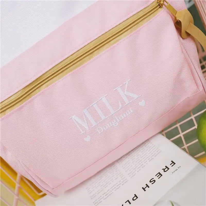 Strawberry Milk Kawaii Backpack for Stylish Everyday Wear - backpack