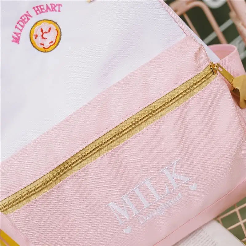 Strawberry Milk Kawaii Backpack for Stylish Everyday Wear - backpack