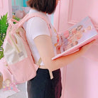 Strawberry Milk Kawaii Backpack for Stylish Everyday Wear - Cosparty