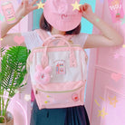 Strawberry Milk Kawaii Backpack for Stylish Everyday Wear - Cosparty