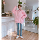 Strawberry Milk Kawaii Hoodie in Pastel Pink Inspired by Japanese Fashion - sweater