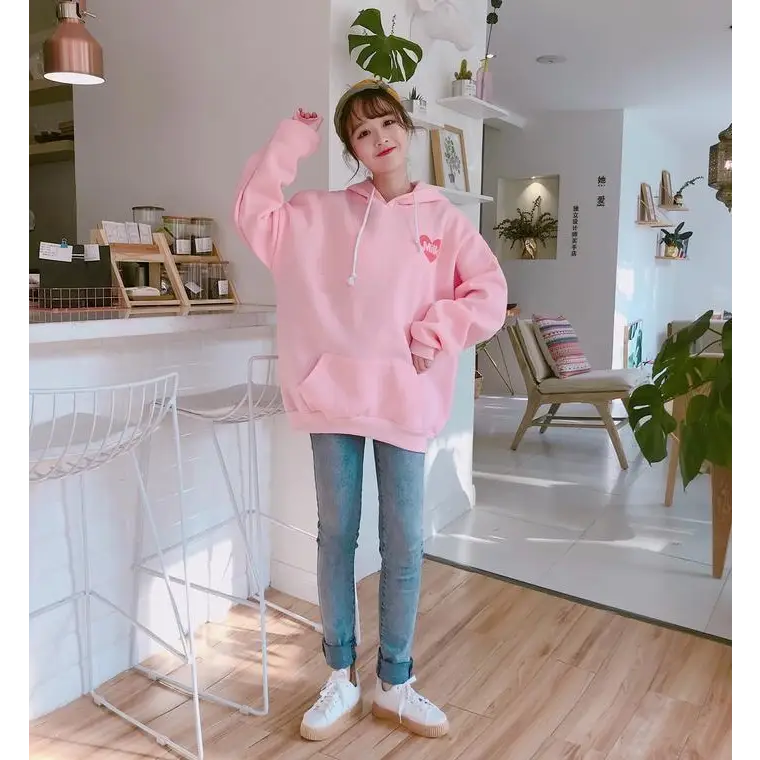 Strawberry Milk Kawaii Hoodie in Pastel Pink Inspired by Japanese Fashion - sweater