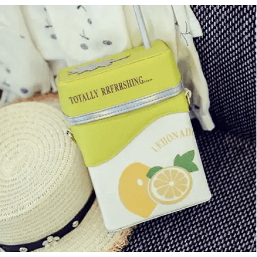 Strawberry Milk Purse with Gold Hardware and Hand Embroidery - Cosparty