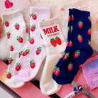 Strawberry Milk Socks Inspired by Harajuku Fashion - Socks