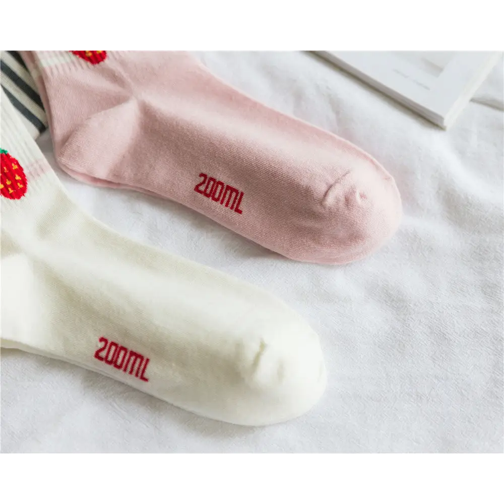 Strawberry Milk Socks Inspired by Harajuku Fashion - Socks