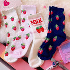 Strawberry Milk Socks Inspired by Harajuku Fashion - Cosparty