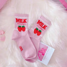Strawberry Milk Socks Inspired by Harajuku Fashion - Cosparty