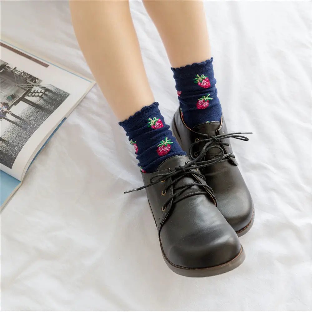 Strawberry Milk Socks Inspired by Harajuku Fashion - Cosparty