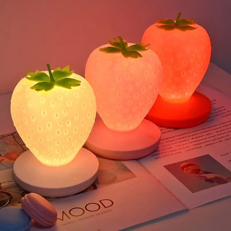 Strawberry Nursery Night Light for Adorable Baby Rooms - lighting