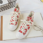 Strawberry-Patterned Sneakers for Kawaii Footwear Lovers - Shoes