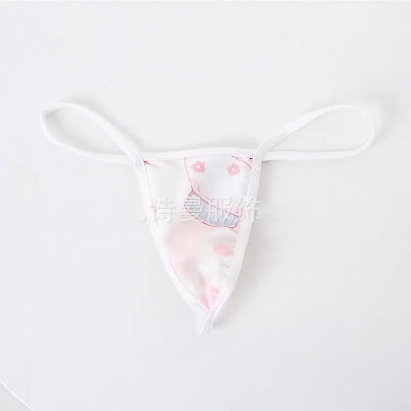 Strawberry Pink Cow Lingerie Cosplay Set - Cosparty